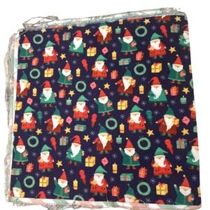 Christmas Holiday Fabric Squares Novelty Classic Prints 9.75" Sewing Quilting